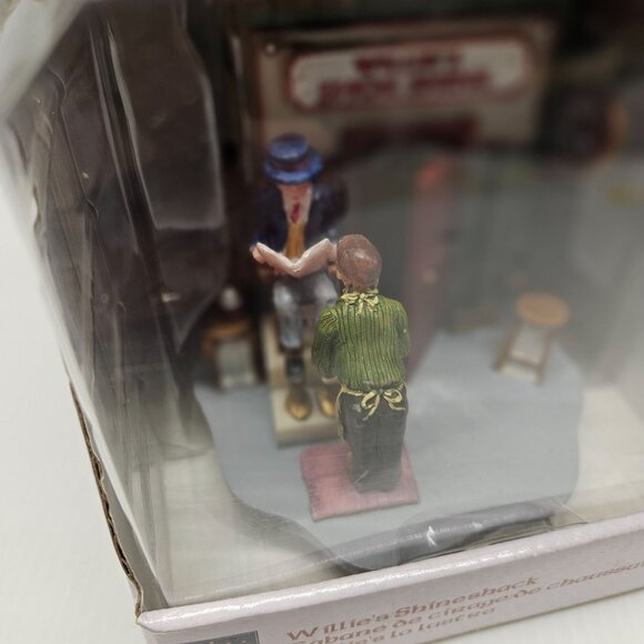 NOS Lemax Carole Towne Willies Shineshack Shoe Shine Christmas Village 83698 - Picture 3 of 8